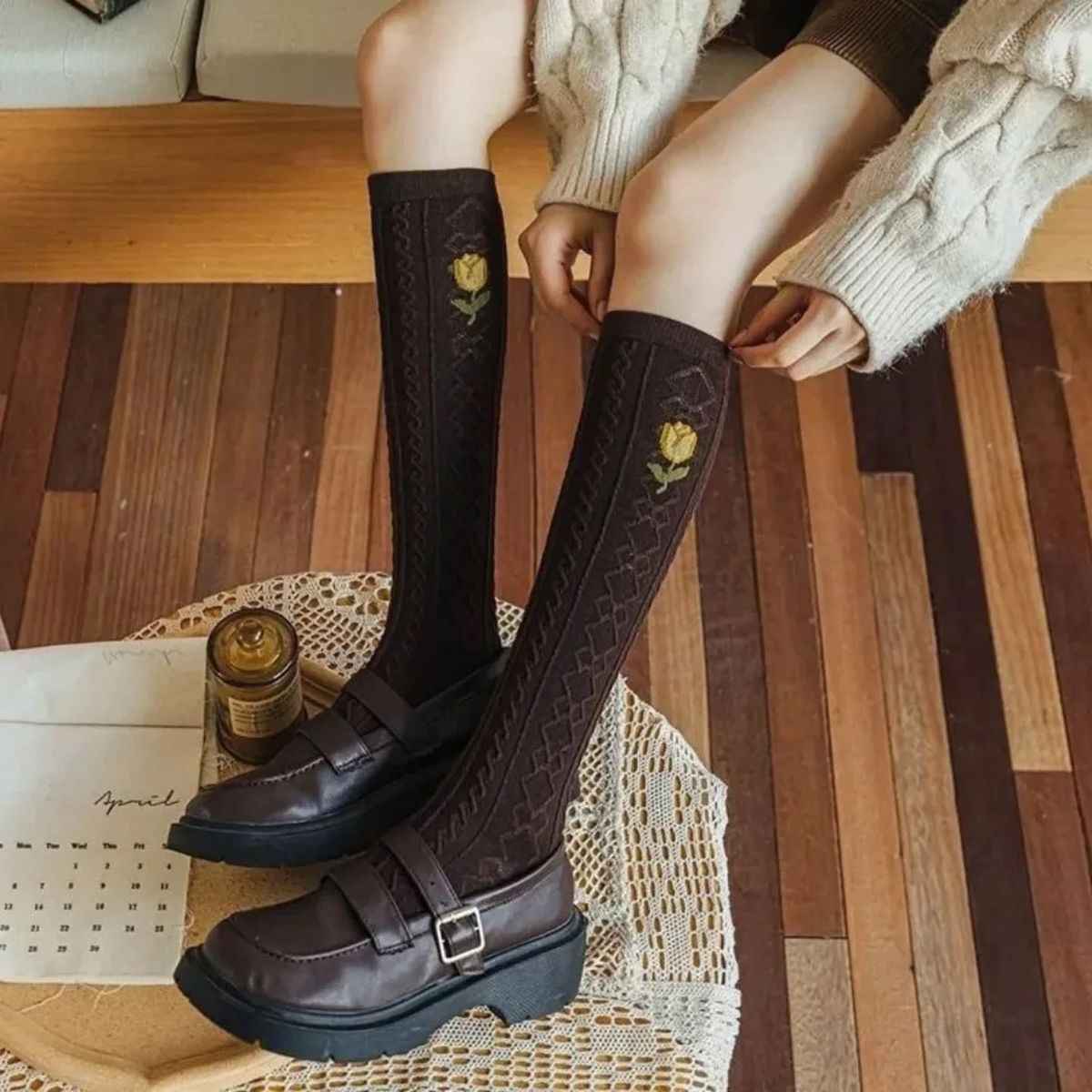 جوراب ساق بلند دخترانه