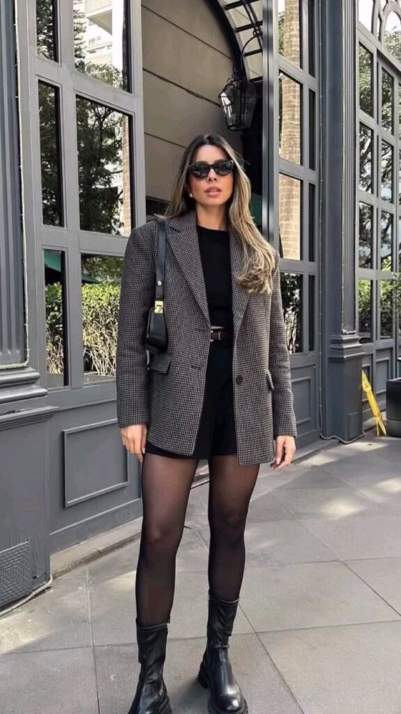 نحوه ست کردن کت با جوراب شلواری