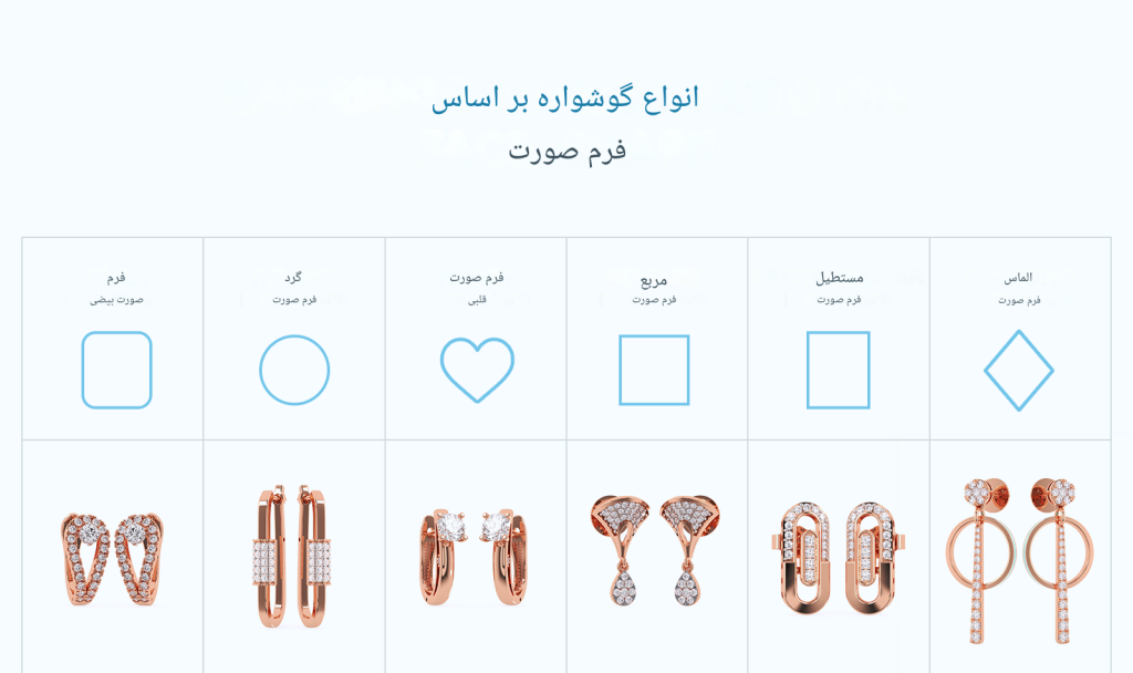 راهنمای انتخاب گوشواره براساس فرم صورت