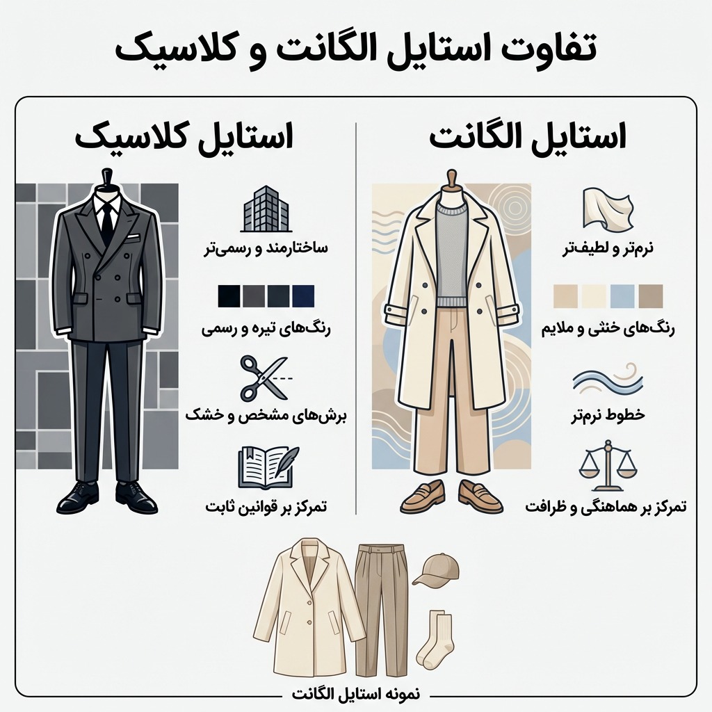 تفاوت استایل الگانت و کلاسیک